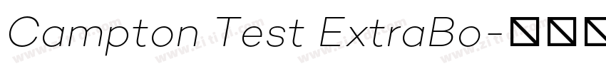 Campton Test ExtraBo字体转换